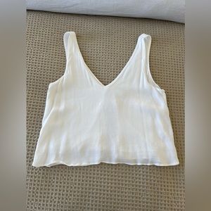 Aritzia Wilfred free cropped double lined top
